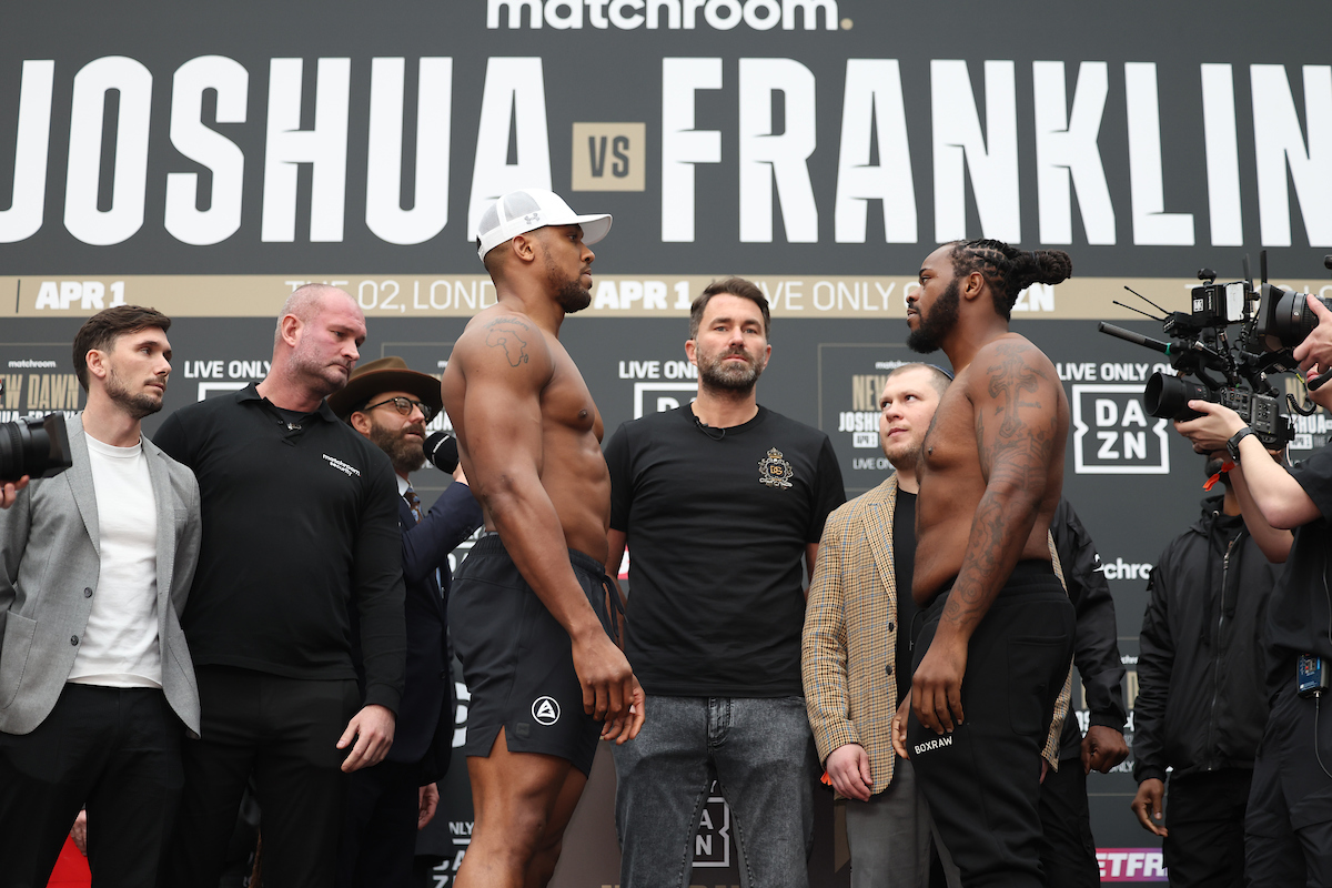 Max Boxing - Sub Lead - Anthony Joshua - Jermaine Franklin weigh-in / Joshua heavier
