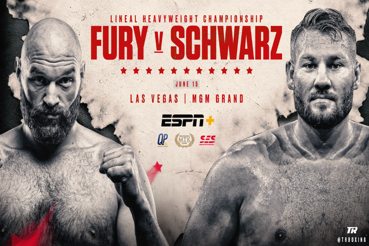 Max Boxing - News - Tyson Fury to fight Tom Schwarz June 15 in Las Vegas